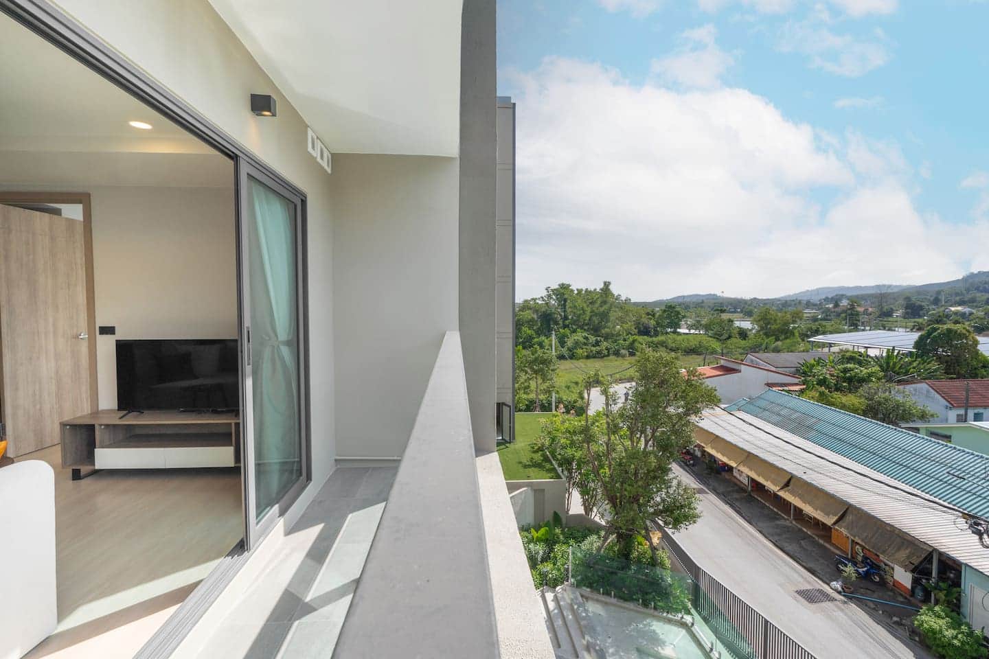 Green outlook from the Bella Space balcony
