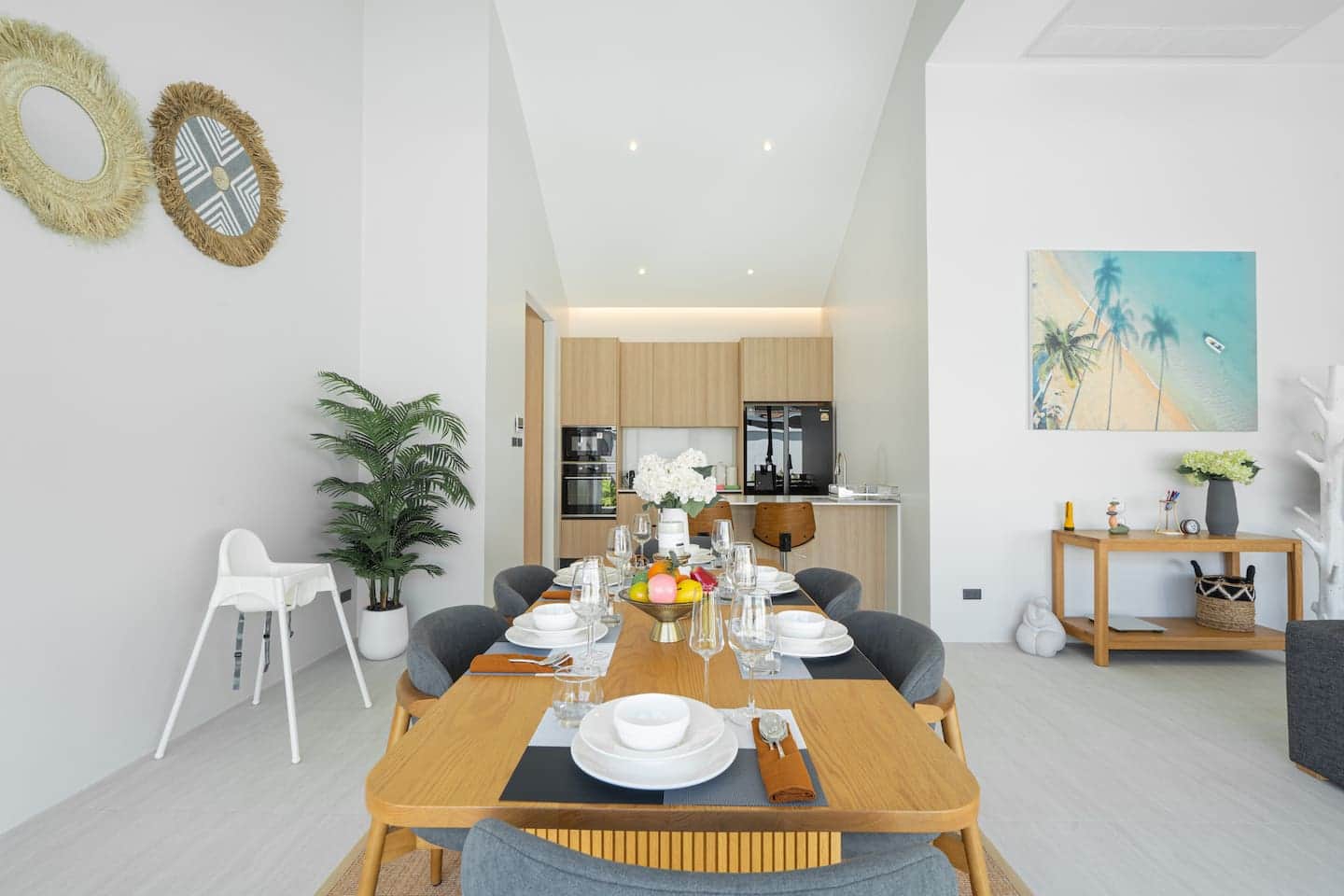 Family dining area beside the kitchen
